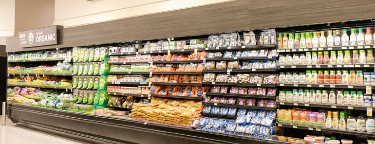 Grocery Store Refrigerated Produce Cases